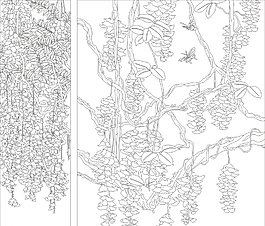 吊红艺术玻璃彩绘玻璃玄关