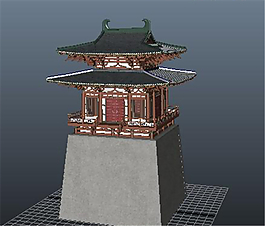 城墙塔防游戏模型