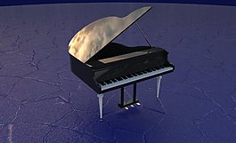 钢琴3D模型