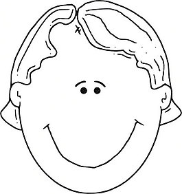boyface轮廓剪贴画