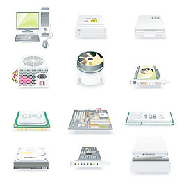 计算机技术的矢量图标