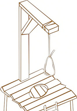 绞刑架图片 简笔画图片