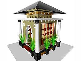 政府大楼模型图