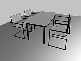 办公桌子模型图