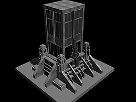 政府大楼模型图