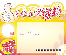 精英团队宣传栏