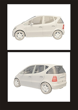 奔驰微型车3d模型