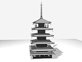 古代建筑模型