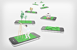 触摸屏手机广告