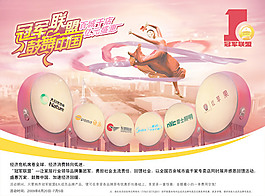 冠军联盟品牌海报