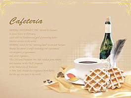 咖啡西餐厅海报