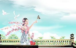 时尚广告美女