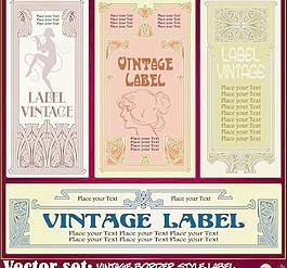 欧式边框标签图片