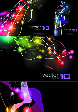 动感霓虹灯光斑