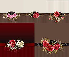 金边装饰怀旧背景