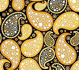 缤纷腰果花纹矢量素材