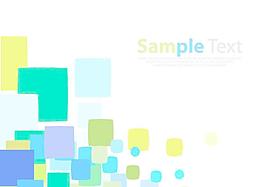 随机颜色的正方形矢量背景