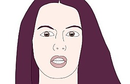 女孩头上的剪贴画