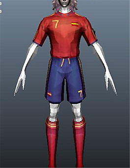 球员装扮游戏模型素材