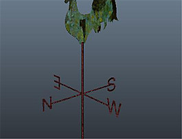 东南西北指示标游戏模型素材