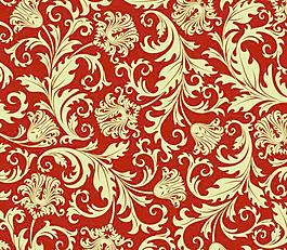 淡金欧式花纹素材