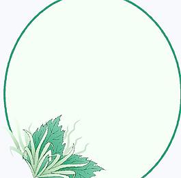 矢量花纹边框