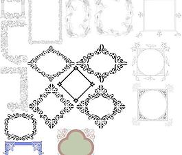 花边-金牌底纹矢量模板下载