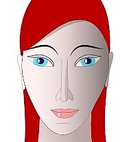 女孩头上的剪贴画