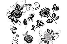 手绘花朵素材漂亮