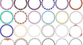 花边-金牌底纹矢量模板下载