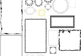 花边-金牌底纹矢量模板下载