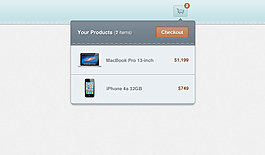 购物车效果psd素材