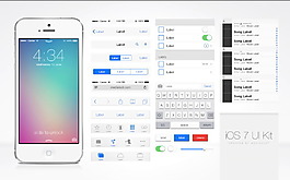 ios7UI设计psd素材