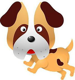 卡通动物宠物狗PSD素材