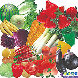 ps后期设计瓜果蔬菜psd图片素材