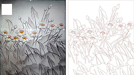 暗香郁金香吉祥如意屏风