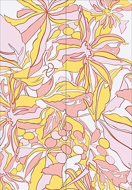 几何花纹移门