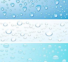 蓝色水珠水滴背景图片