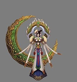 诛仙2boss月 美女模型
