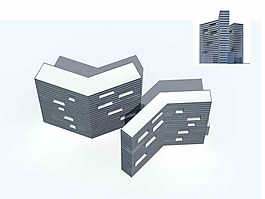 L型大楼建筑