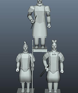 兵马俑模型