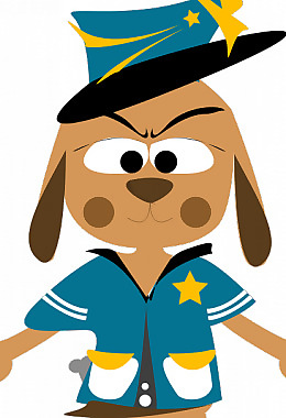 警犬矢量illusration
