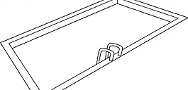 游泳池的矢量插图
