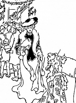 第十九世纪的圣诞节矢量