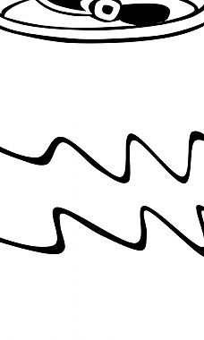 快餐 汽水罐矢量