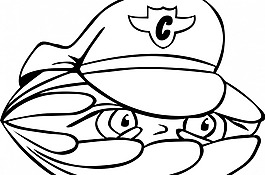 有趣的保安向量的肖像