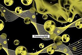 曲线螺旋线圆圈炫丽组合ps笔刷图片