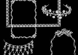 精美的花纹笔刷图片