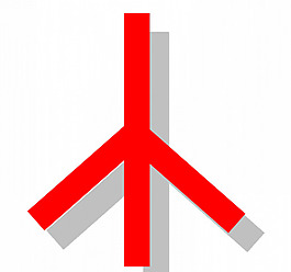 和平标志矢量图像