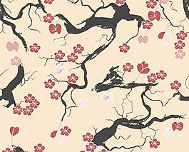 卡通梅花背景图片